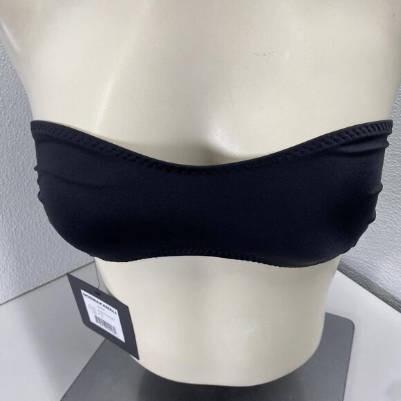 NEW NORMA KAMALI Women's Sunglass Bikini Bra Top Size S Black - Picture 3 of 9